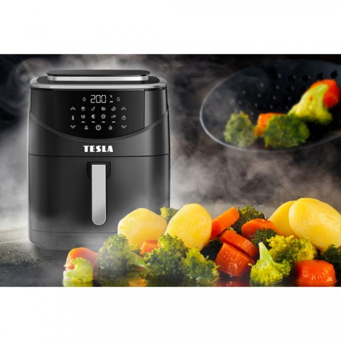 TESLA AirCook & Steam QS500 többfunkciós gőz és forrólevegős sütő