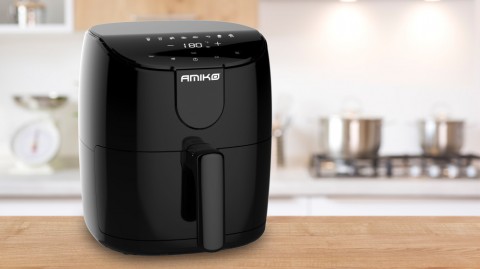 TESLA Amiko A50 Digital Airfryer multifunkciós digitális forrólevegős sütő 1500W 4L fekete