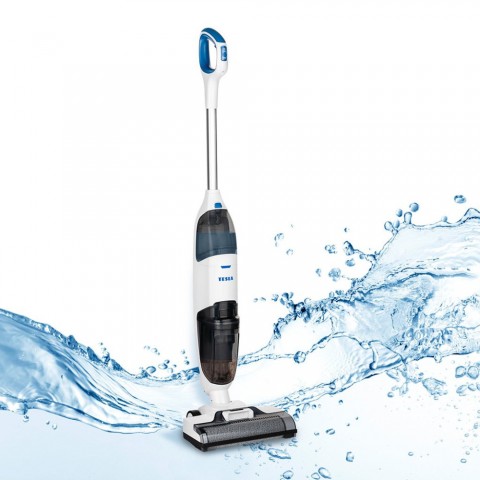 TESLA AquaStar AQ500 nedves és száraz akkus padlómosó és porszívó (fehér)