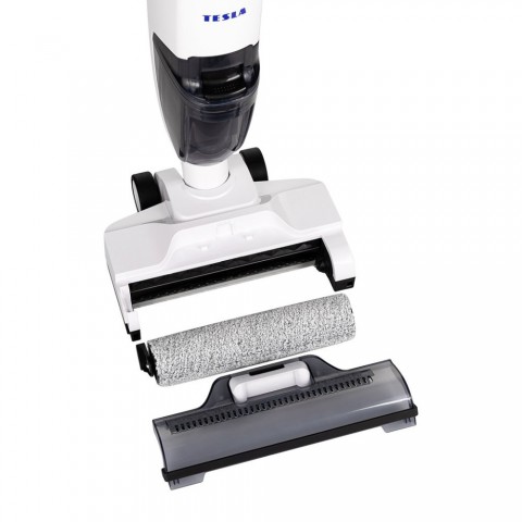 TESLA AquaStar AQ500 nedves és száraz akkus padlómosó és porszívó (fehér)