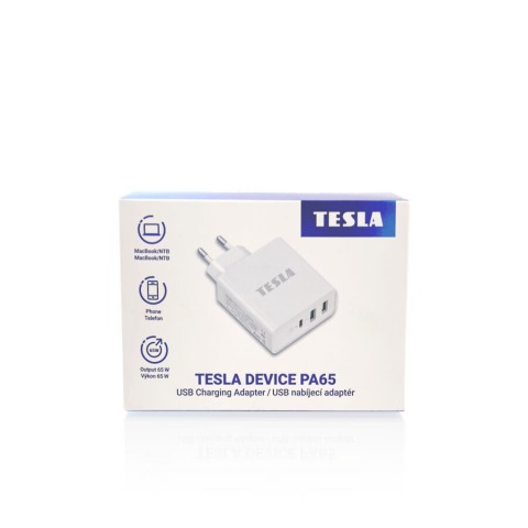 TESLA Device PA65 USB - C töltőadapter 65W 3 az 1-ben