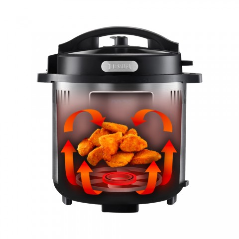 TESLA EliteCook K80 Deluxe multifunkciós elektromos gyorsfőző és forró levegős sütő