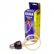 TESLA LED DESIGN FILAMENT izzó E27 5W 230V 250lm 2300K 360°,clear lotus