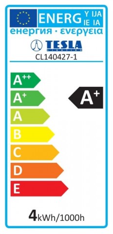 TESLA LED FILAMENT RETRO gyertyaizzó E14 4W 230V 470lm 2700K 360° clear