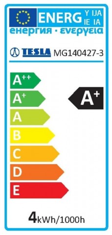 TESLA LED FILAMENT RETRO minigömb izzó E14 4W 230V 470lm 2700K 360°,clear