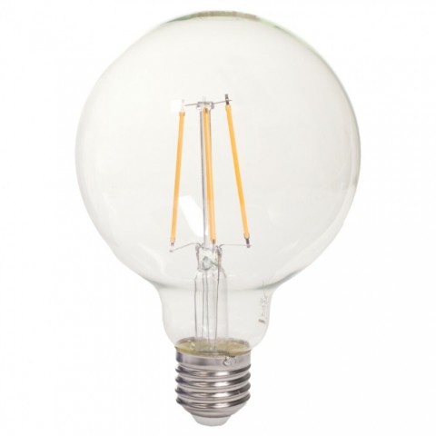 TESLA LED GLOBE FILAMENT RETRO izzó E27 8W 230V 1055lm 2700K 360° clear
