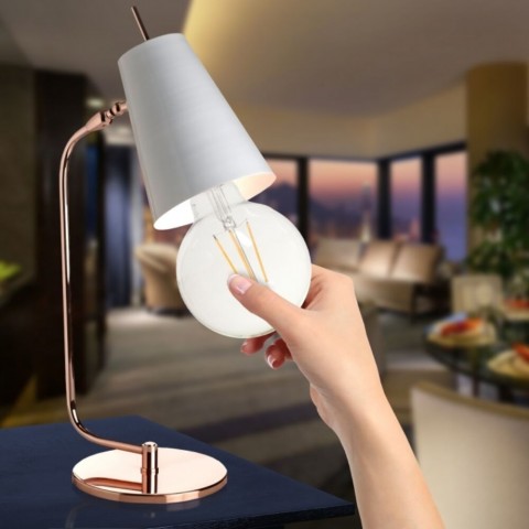 TESLA LED GLOBE FILAMENT RETRO izzó E27 8W 230V 1055lm 2700K 360° clear