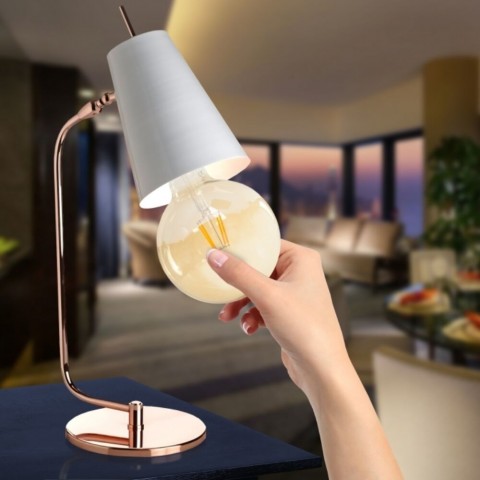 TESLA LED GLOBE G125 VINTAGE izzó E27 4W 230V 380lm 2400K 360° borostyán