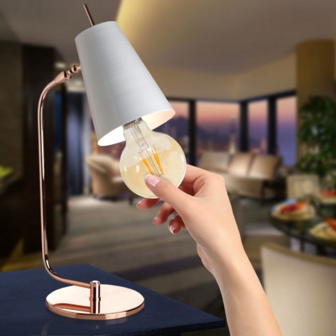 TESLA LED GLOBE G80 VINTAGE izzó E27 4W 230V 380lm 2400K 360° borostyán