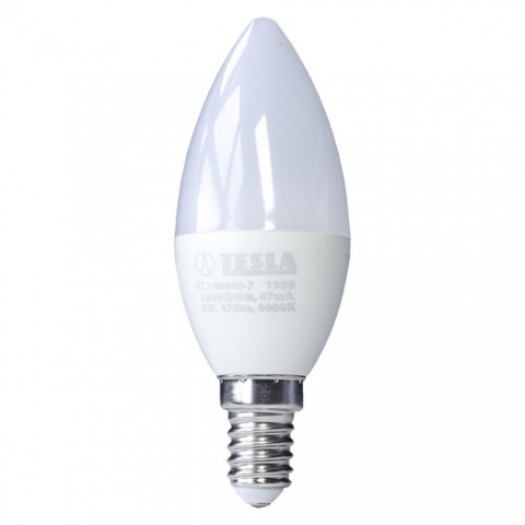 TESLA LED gyertyaizzó E14,6W 230V 470lm 4000K 180° TESLA LED gyertyaizzó E14,6W 230V 470lm 4000K 180°