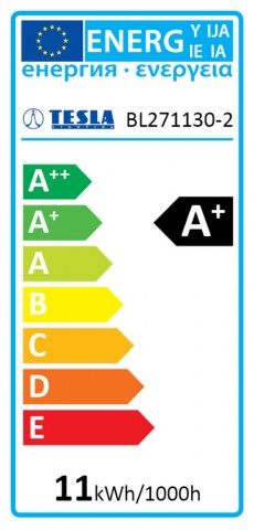 TESLA LED izzó E27 11W 230V 1055lm 3000K 220°