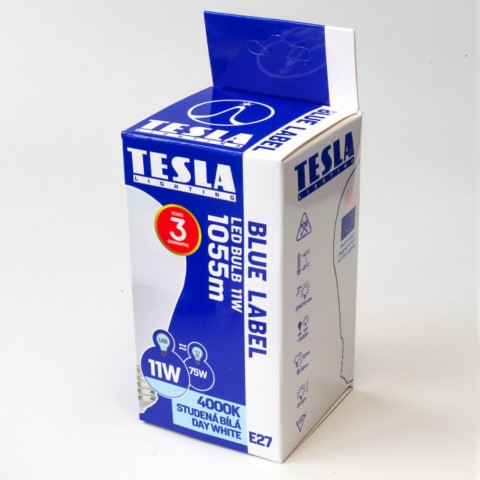 TESLA LED izzó E27 11W 230V 1055lm 4000K 220°