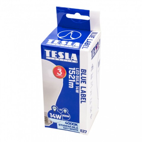 TESLA LED izzó E27 14W 230V 1521lm 4000K 220°