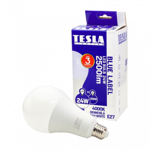 TESLA LED izzó E27 24W 230V 2500lm 4000K 220°