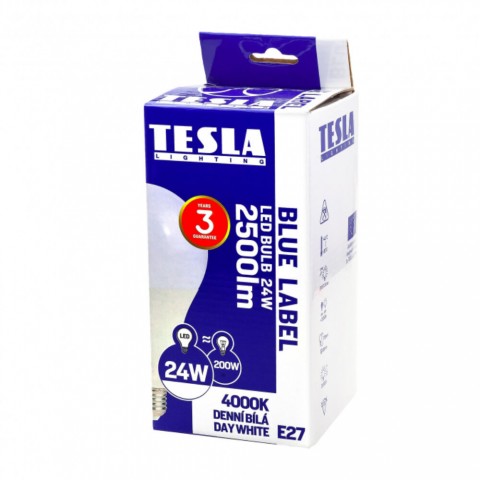 TESLA LED izzó E27 24W 230V 2500lm 4000K 220° TESLA LED izzó E27 24W 230V 2500lm 4000K 220°