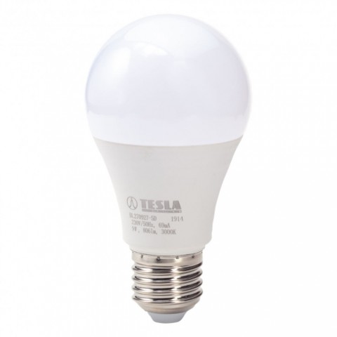TESLA LED izzó E27 9W 230V 806lm 3000K 200° szabályozható