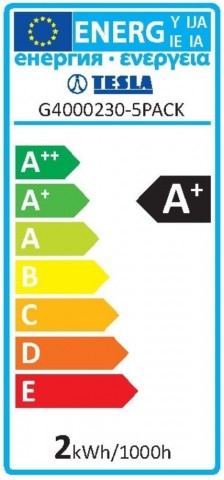 TESLA LED izzó G4 2W 12V DC 200lm 3000K 360° 2 db-os szett