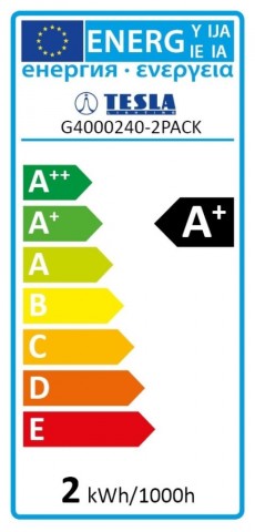 TESLA LED izzó G4 2W 12V DC 200lm 4000K 100° 2 db-os szett