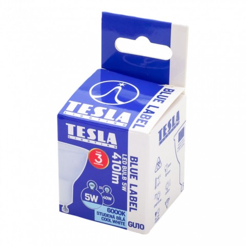 TESLA LED izzó GU10 7W 230V 560lm 3000K 100° TESLA LED izzó GU10 7W 230V 560lm 3000K 100°