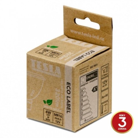 TESLA LED izzó MR16 4W 12V 320lm 3000K 38°