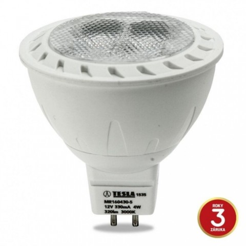 TESLA LED izzó MR16 4W 12V 320lm 3000K 38°