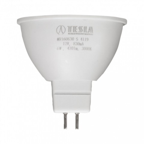 TESLA LED izzó MR16 6W 12V 470lm 3000K 100°