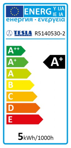 TESLA LED izzó R50 E14 5W 230V 450lm 3000K 180°