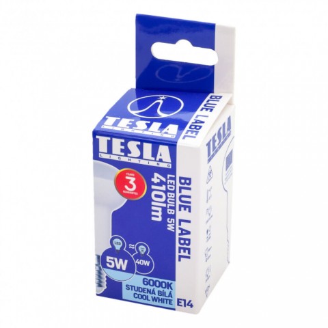 TESLA LED izzó R50 E14 5W 230V 450lm 6500K 180°