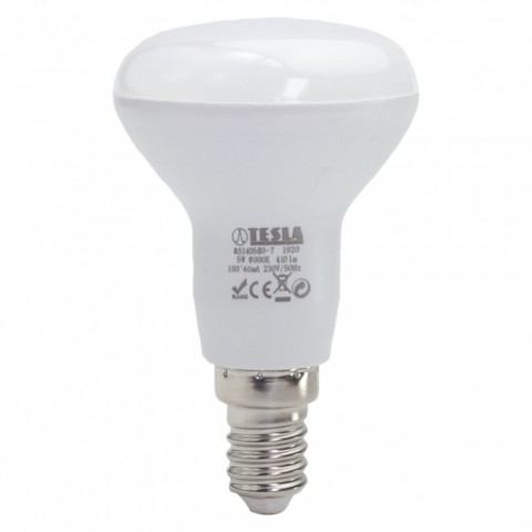TESLA LED izzó R50 E14 5W 230V 450lm 6500K 180°