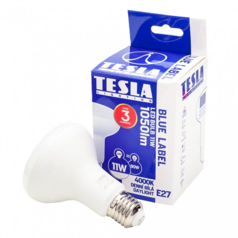TESLA LED izzó,R80 E27 11W 230V 1000lm 4000K 180°