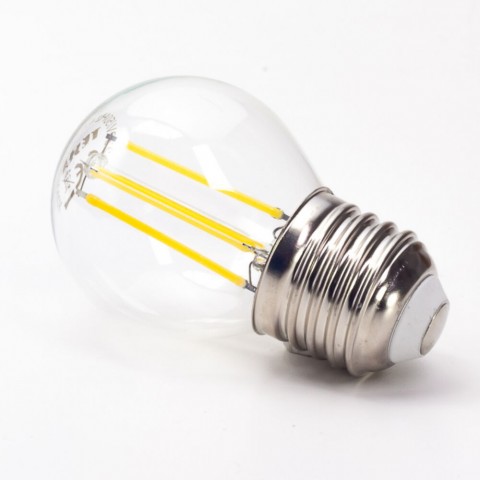 TESLA LED minigömb FILAMENT RETRO izzó E27 4W 230V 470lm 4000K 360°,clear