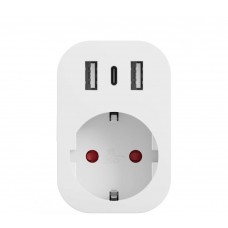 TESLA okos konnektor SP300 3USB TSL-SPL-1+2USB KONN.2USB