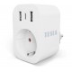 TESLA okos konnektor SP300 3USB TSL-SPL-1+2USB KONN.2USB