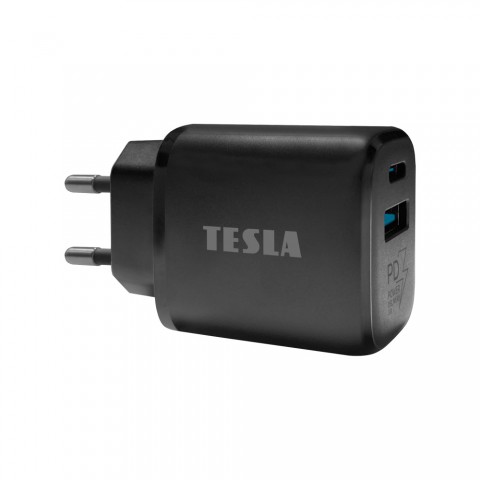 TESLA Power Charger T220 25W (fekete) gyorstöltő