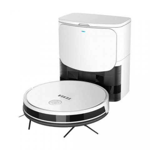 TESLA RoboStar iQ400 Plus Intelligens robotporszívó automatikus portartály ürítéssel (fehér színű) HASZNÁLT TESLA RoboStar iQ400 Plus Intelligens robotporszívó automatikus portartály ürítéssel (fehér színű) HASZNÁLT