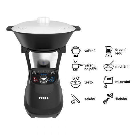 TESLA ThermoCook TMX3000 többfunkciós főzőrobot 1200 W teljesítmény 1,75 l űrtartalom