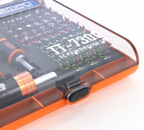 TOMANTOOLS TOMAN TT 7300 Professzionális Csavarhúzó Készlet 73 db-os