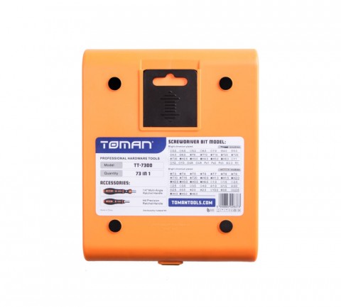 TOMANTOOLS TOMAN TT 7300 Professzionális Csavarhúzó Készlet 73 db-os
