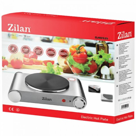 Zilan ZLN0535 1 személyes elektromos főzőlap 18,5cm - 1500W - INOX