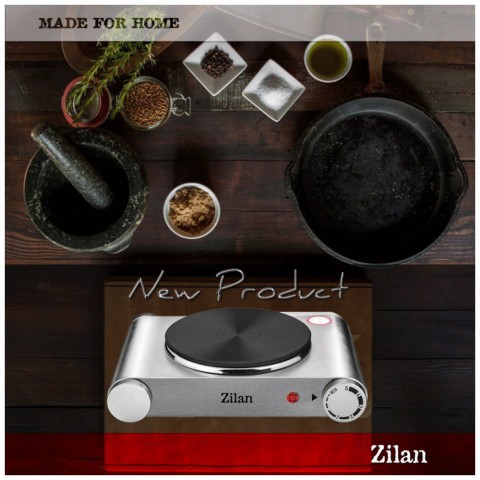 Zilan ZLN0535 1 személyes elektromos főzőlap 18,5cm - 1500W - INOX