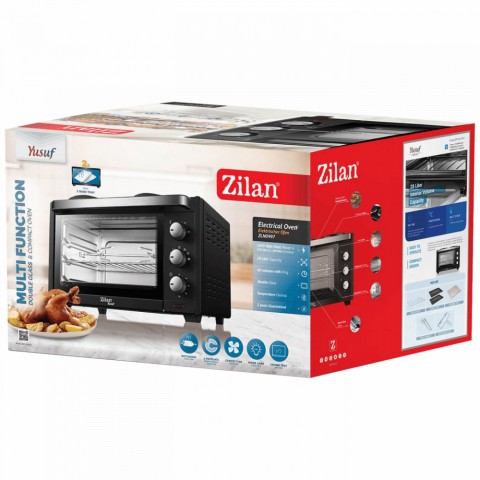 Zilan ZLN0997 Mini sütő grillel űrtartalom 28 l 3200 W fekete