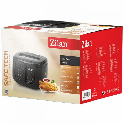 Zilan ZLN2317 Fritőz 2,5L - 1800W - fekete