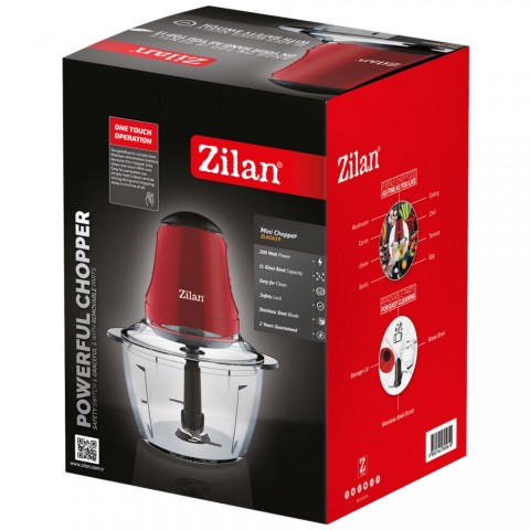 Zilan ZLN5619 Elektromos aprítógép üvegedény -1L - 200W - piros