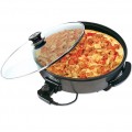 Zilan ZLN7870 Kerek elektromos pizza serpenyő 36/38cm - 1500W - fekete