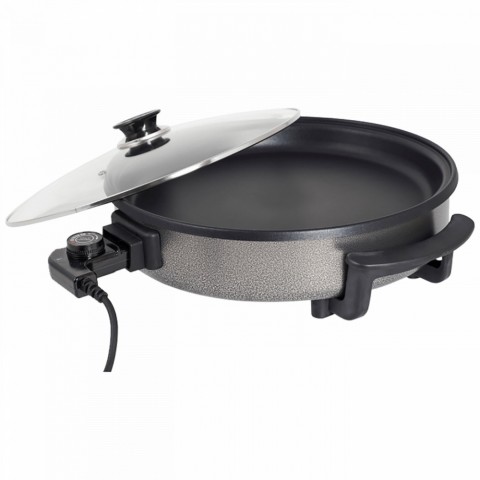 Zilan ZLN7870 Kerek elektromos pizza serpenyő 36/38cm - 1500W - fekete