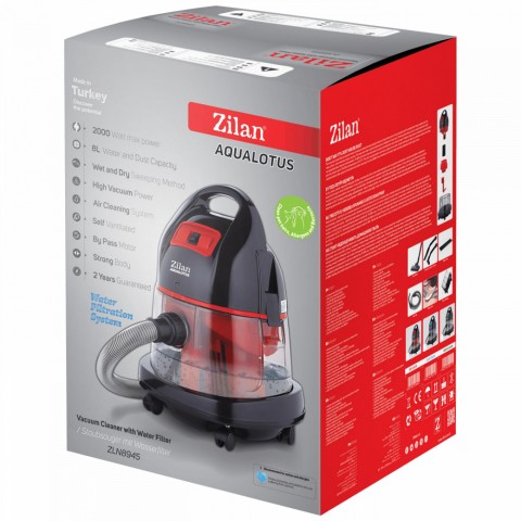 Zilan ZLN8945/GY Porszívó száraz nedves 8L portartály 1600W