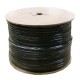 Koax kábel RG6T60HCU-E Trischield Réz Fekete
