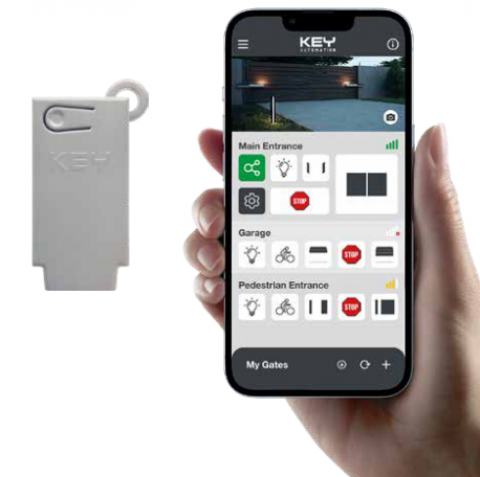 Key Automation KEY-KUBE bluetooth interfész a kapu távoli működtetéséhez végfelhasználóknak
