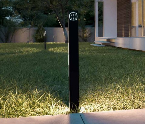 Key Automation EG100LA fotocella- és EGO tartószlop tartozék házzal, beépített LED csíkkal