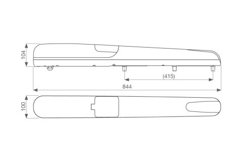 Key Automation KRAY2324ES szárnyaskapu szett CT20324 vezérléssel